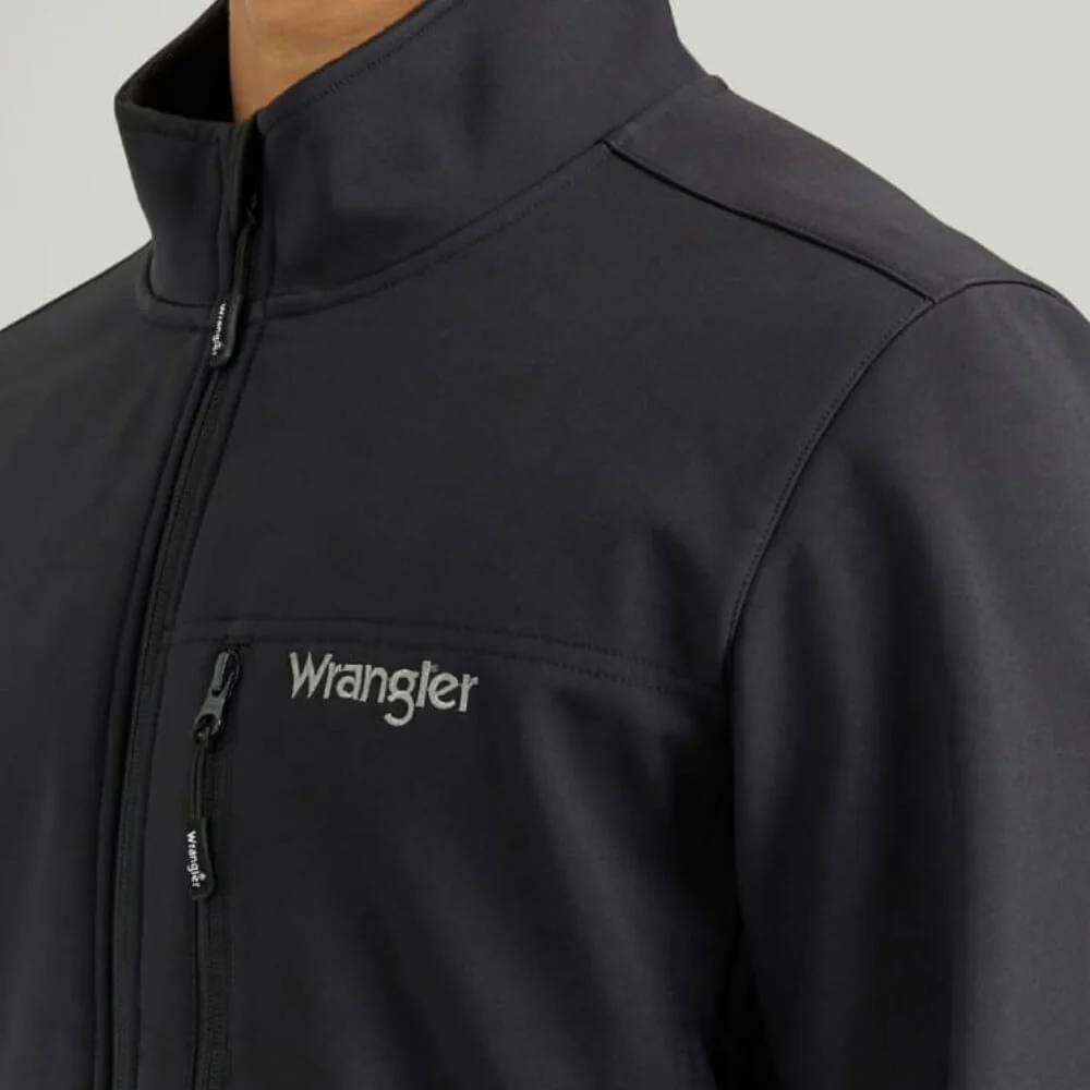 Wrangler Mens Logo Trail Jacket Black - 112353408 - Image 3