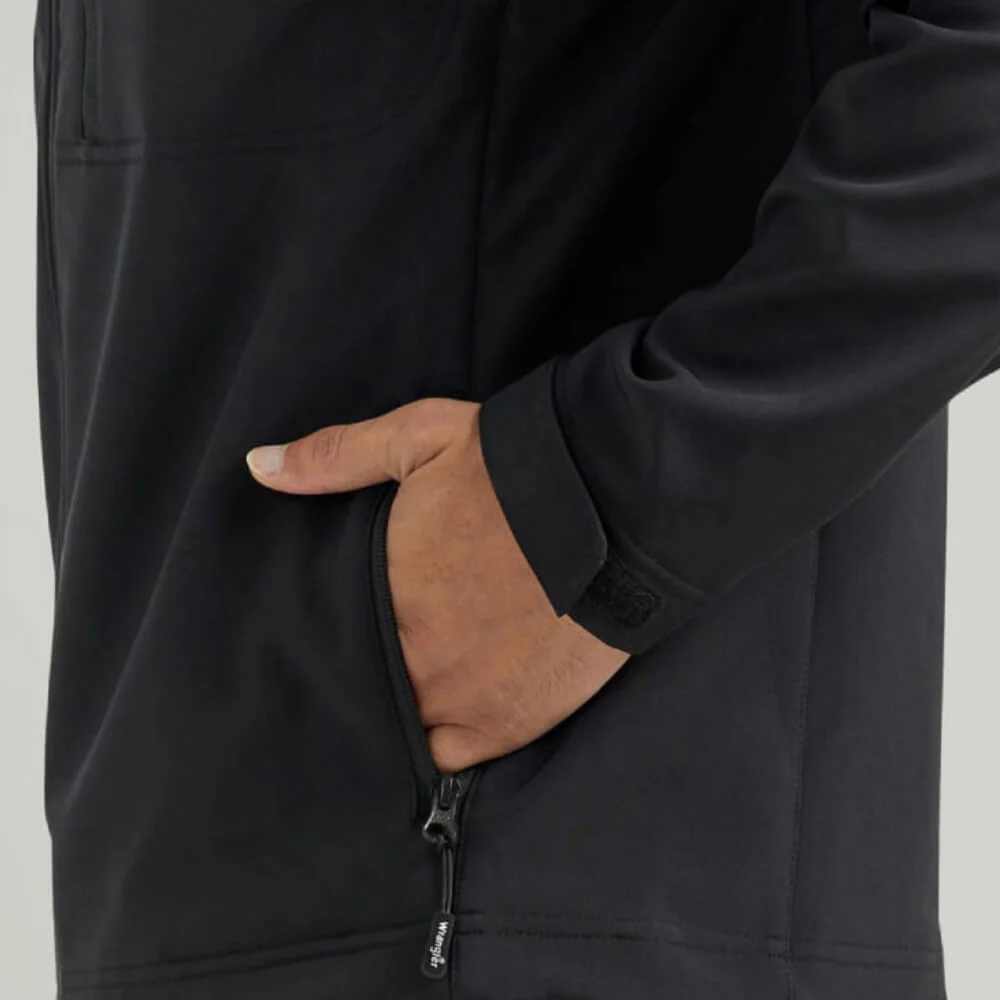 Wrangler Mens Logo Trail Jacket Black - 112353408 - Image 4