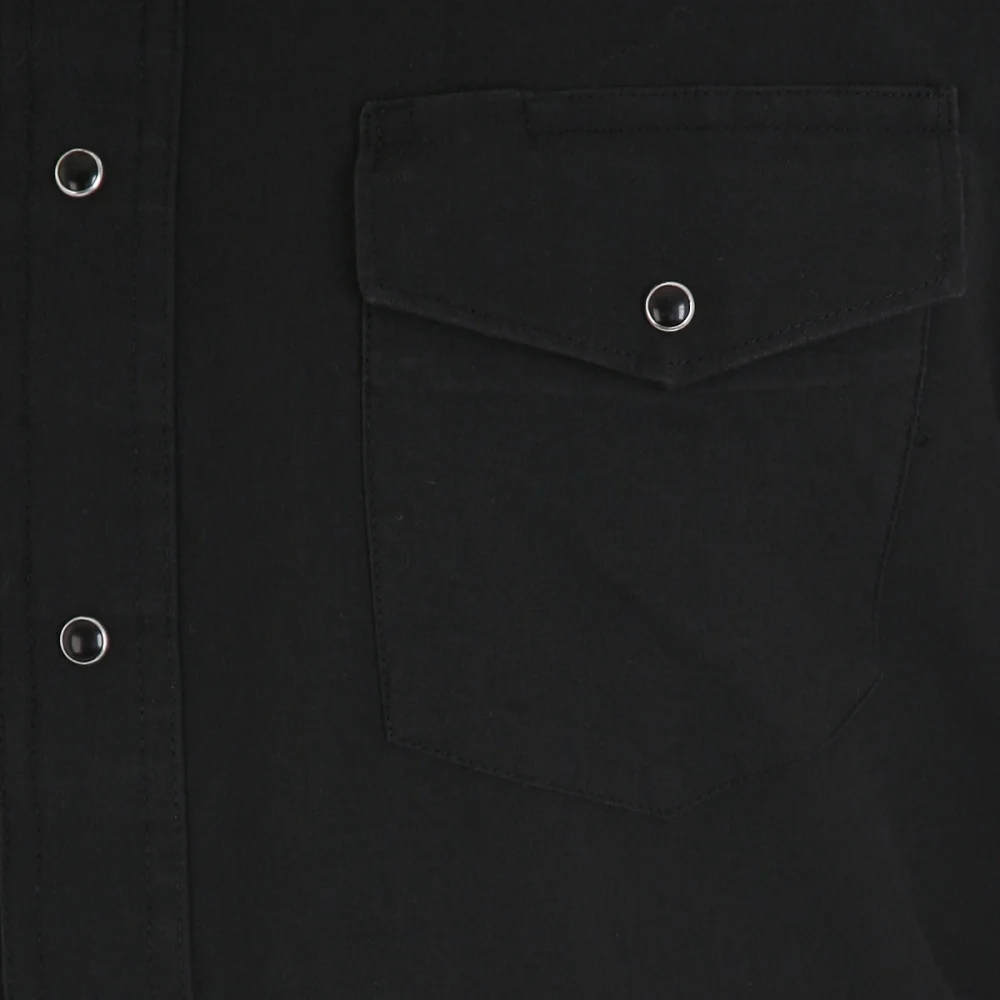 Wrangler Mens Long Sleeve Snap Shirt - 71105BK - Image 2