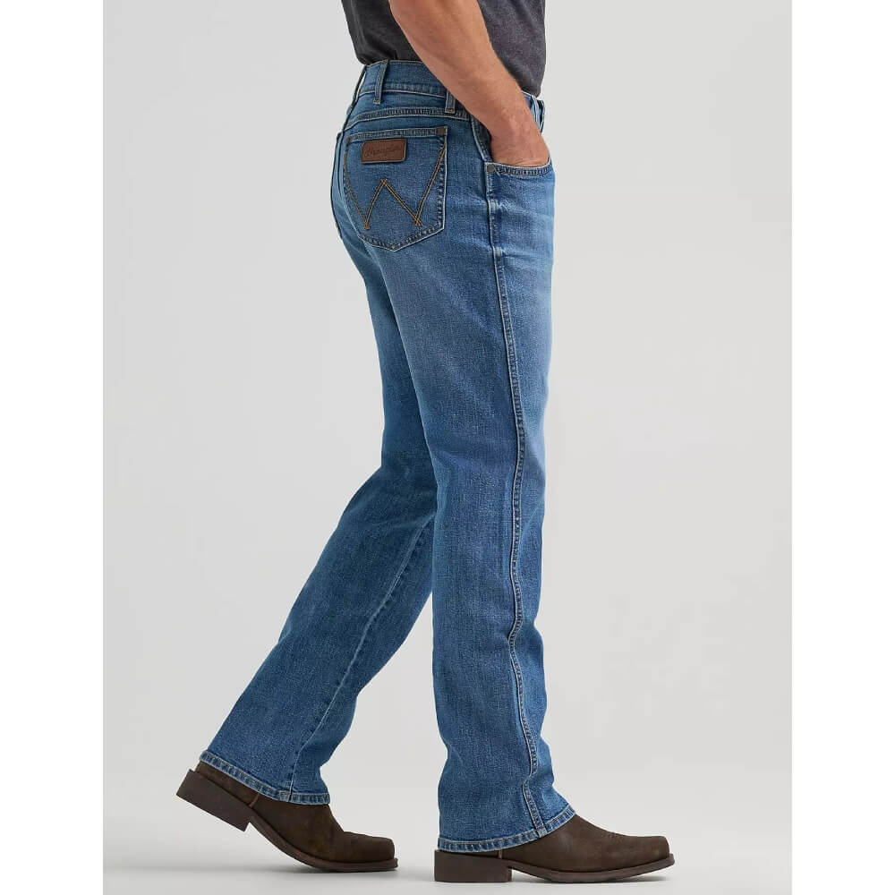 Wrangler Mens Retro Relaxed Fit Jeans Evans - 112374791 - Image 2