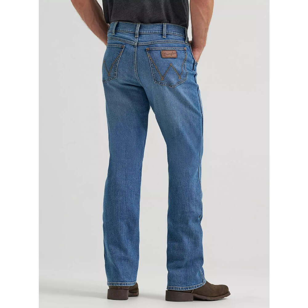 Wrangler Mens Retro Relaxed Fit Jeans Evans - 112374791 - Image 3