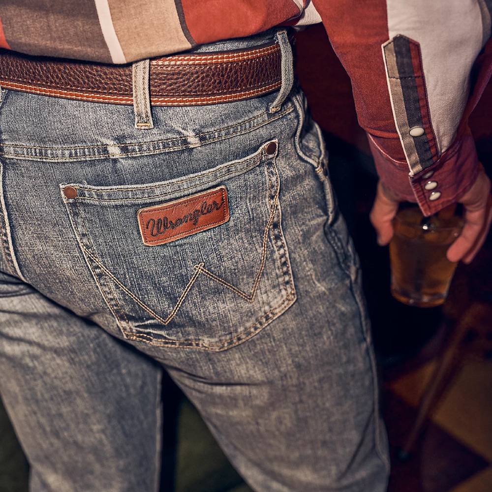 Wrangler Mens Retro Slim Bootcut Jeans - 77MWZGL - Image 2