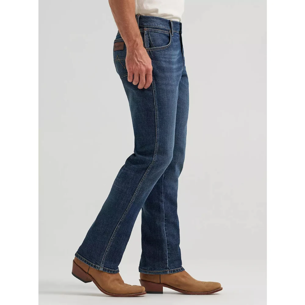 Wrangler Mens Retro Slim Fit Bootcut Jeans Hoffman - 112374793 - Image 2