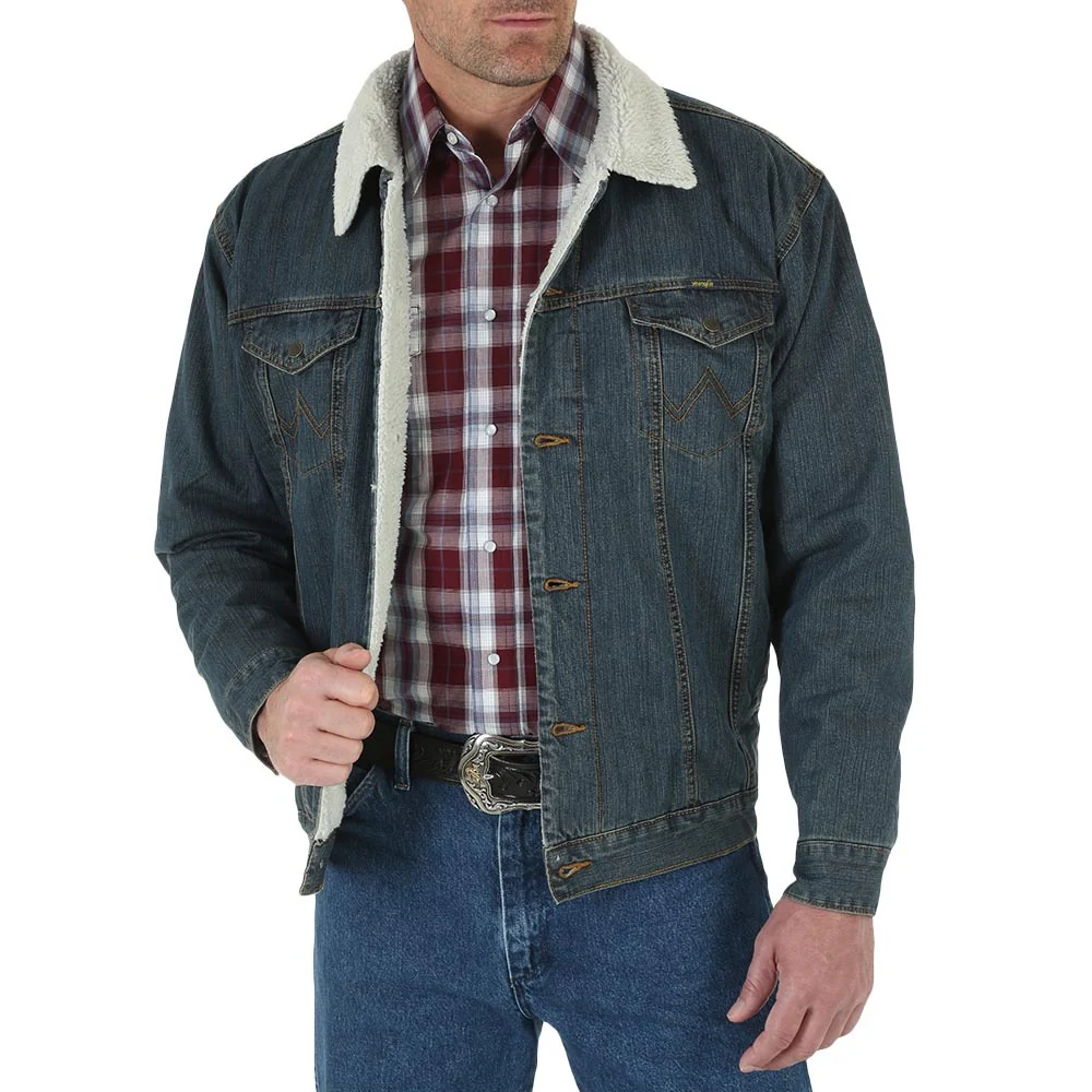 Wrangler Mens Sherpa Lined Jacket - 74256RT
