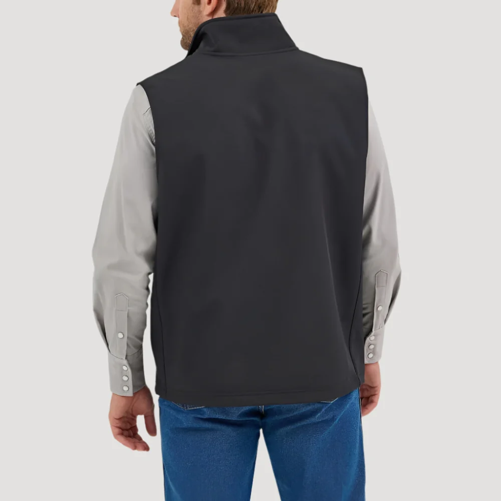 Wrangler Mens Trail Vest Black - 112368286 - Image 2