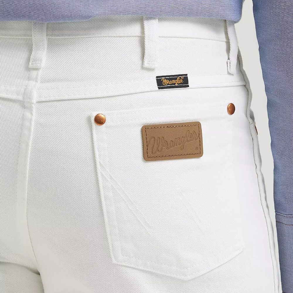 Wrangler Mens White Cowboy Cut Jeans White - 0936WHI - Image 5