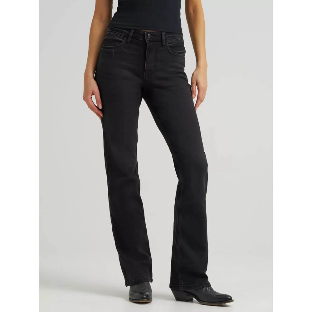 Wrangler Womens High Rise Bold Boot Jeans - 112324252 - Image 2