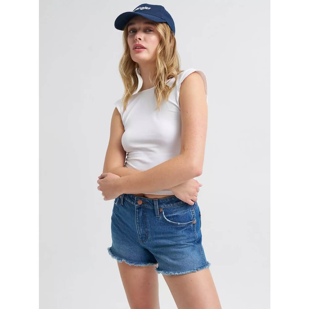Wrangler Womens 3.5" Cowboy Shorts Juniper - 112373391