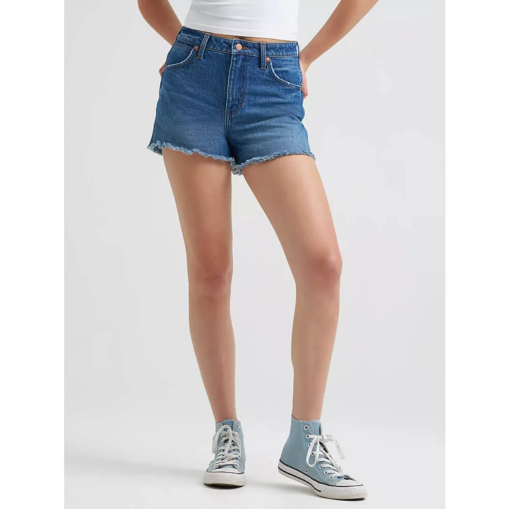 Wrangler Womens 3.5" Cowboy Shorts Juniper - 112373391 - Image 2