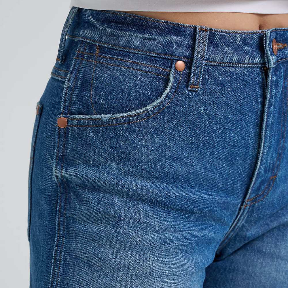 Wrangler Womens 3.5" Cowboy Shorts Juniper - 112373391 - Image 5