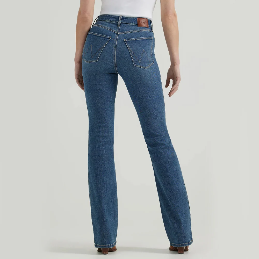 Wrangler Womens Bespoke High Rise Bootcut Jeans Ada - 112359279 - Image 3