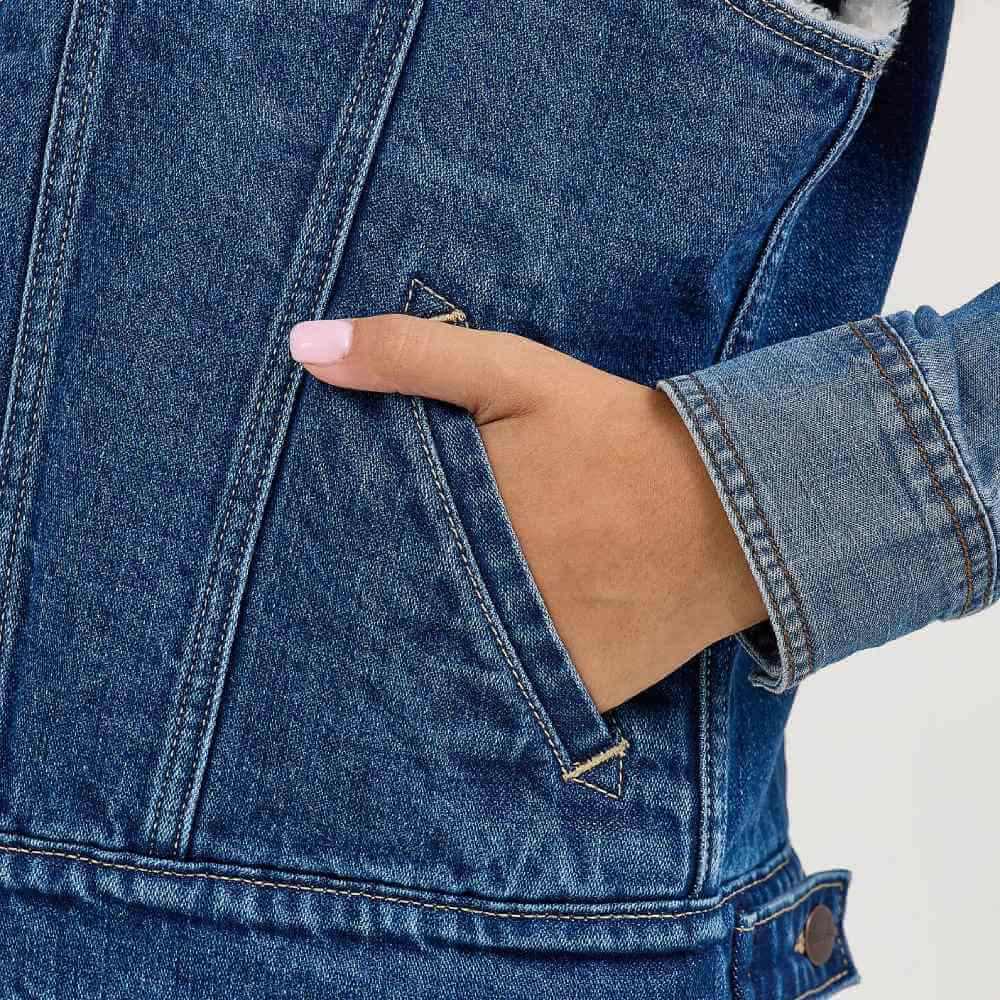 Wrangler Womens Denim Vest Mid - 112368298 - Image 6