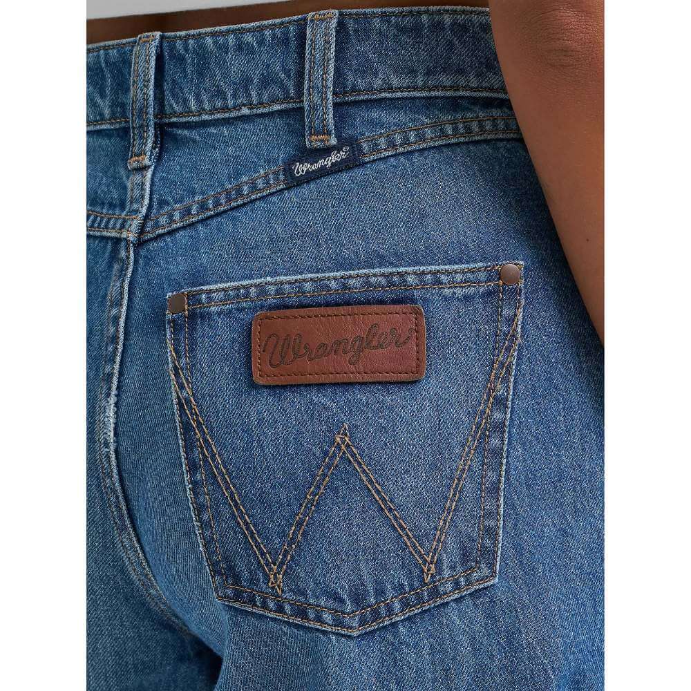 Wrangler Womens Retro Bailey High Rise Wide leg Jeans Yvette - 112359363 - Image 6
