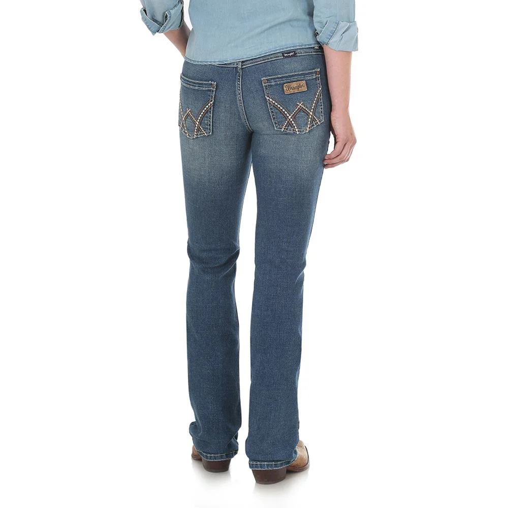 Wrangler Womens Retro Bootcut Jeans - 09MWZDW - Image 2