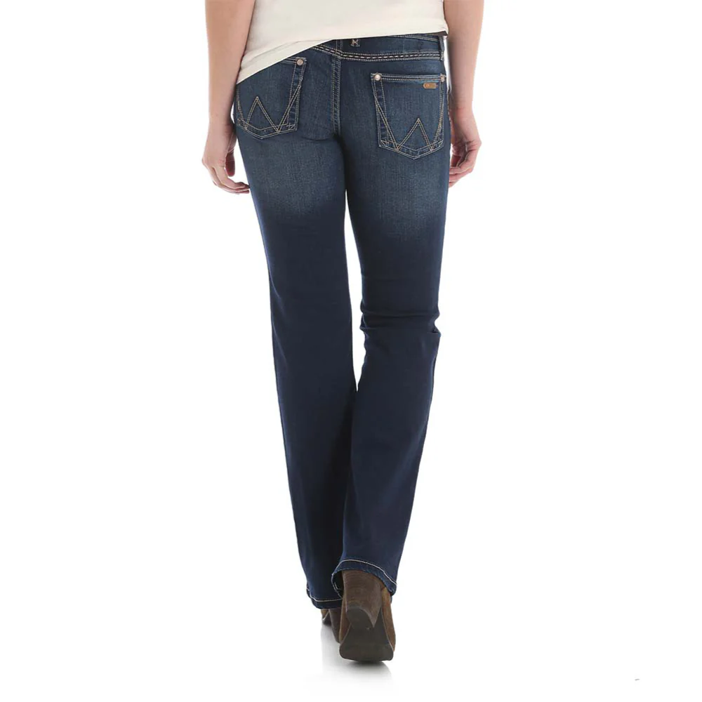 Wrangler Womens Retro Mae Jeans - 09MWZHT - Image 2