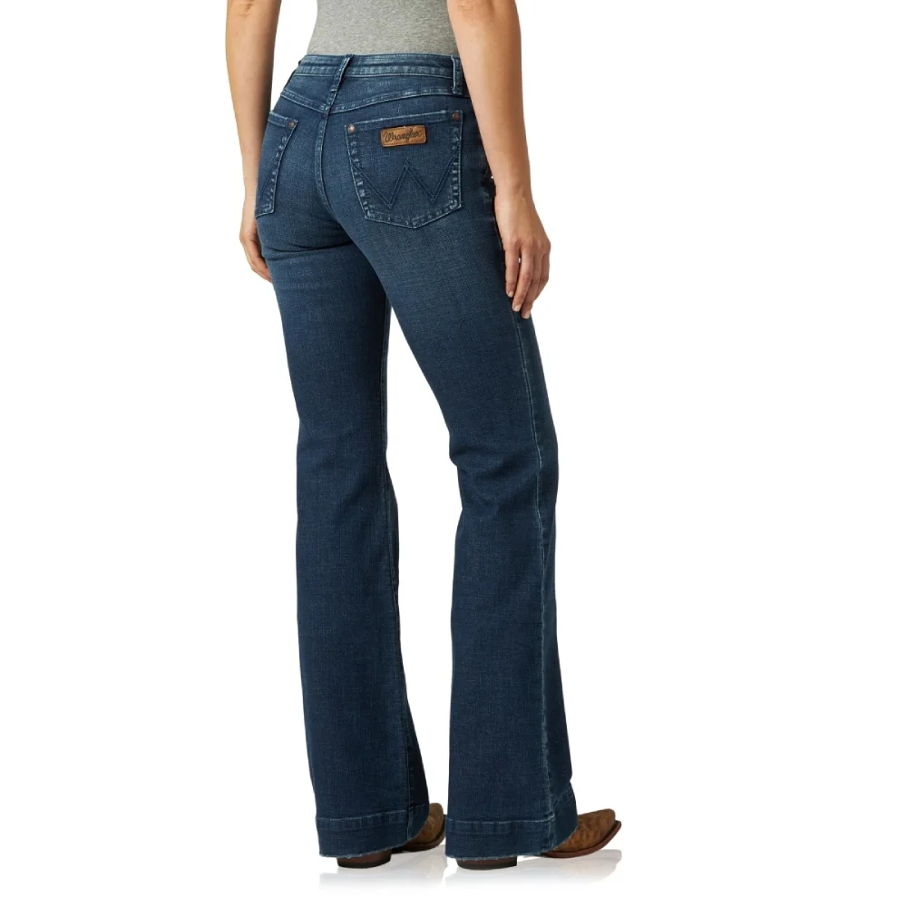 Wrangler Womens Retro Mid Rise Jeans - 09MWWSA - Image 2