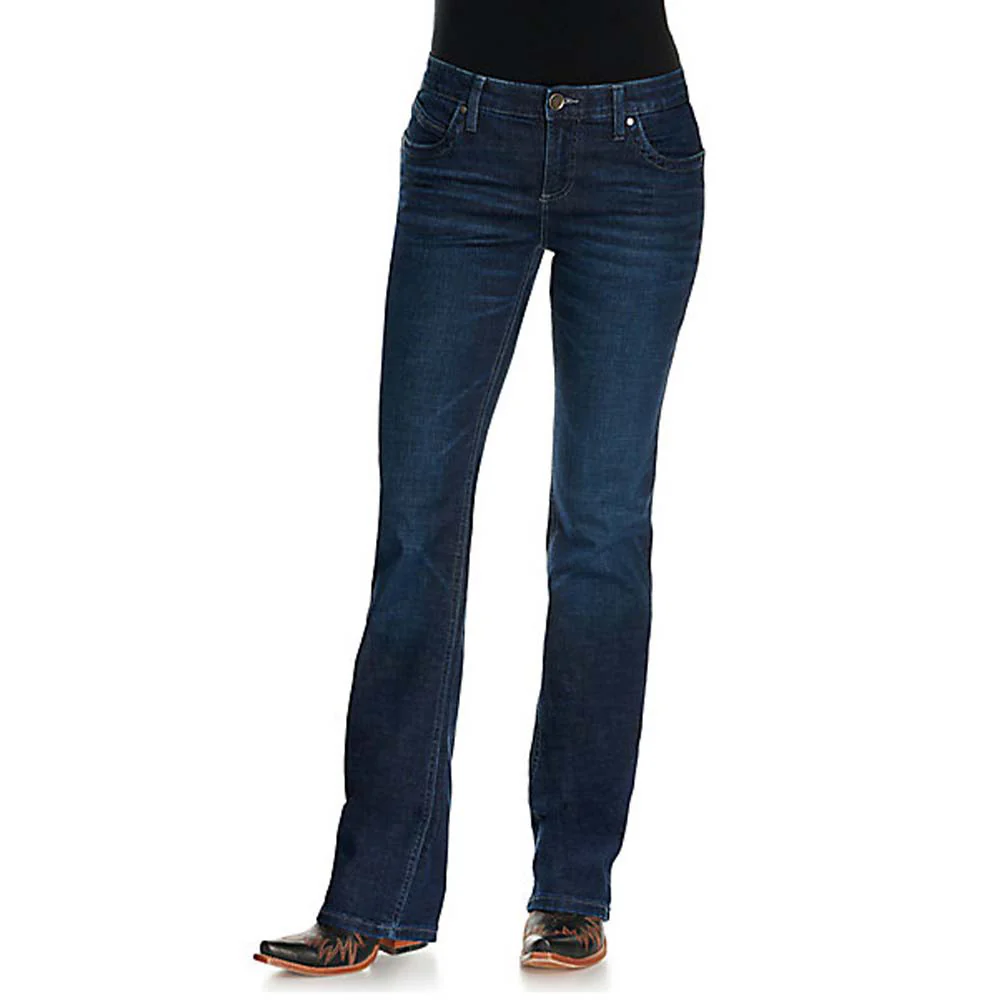 Wrangler Womens Q-Baby Mid-Rise Bootcut Ultimate Riding Jeans Boot Scooting - WRQ20ST