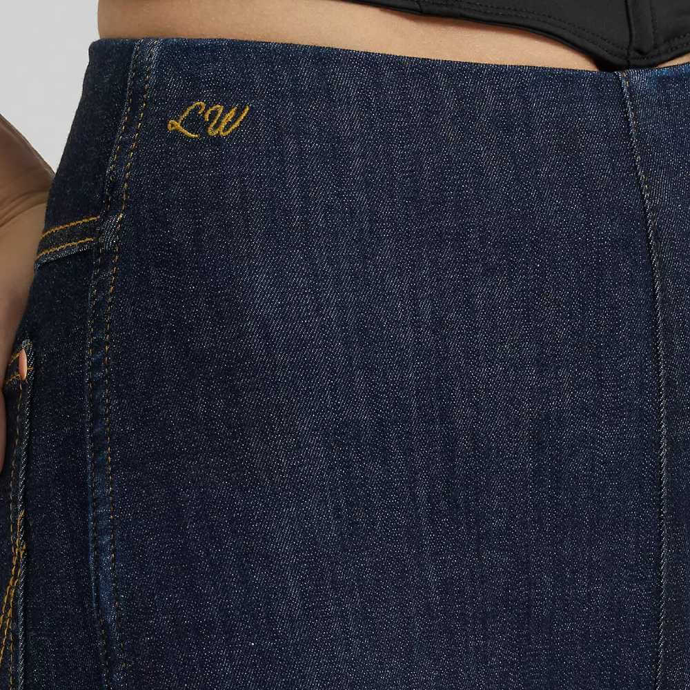 Wrangler x Lainey Wilson Womens Flame Pull On Bell Jeans Dark Denim - 112380486 - Image 5
