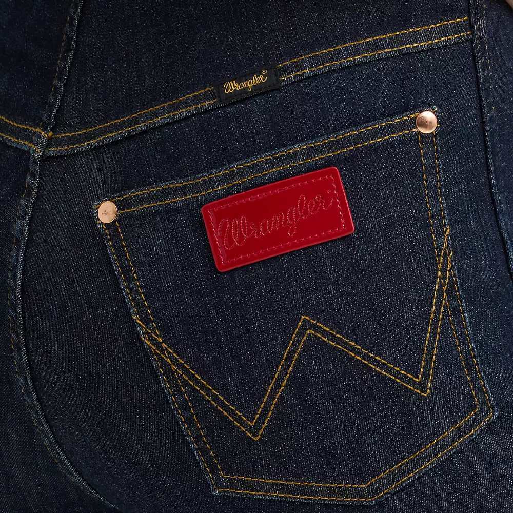 Wrangler x Lainey Wilson Womens Flame Pull On Bell Jeans Dark Denim - 112380486 - Image 6