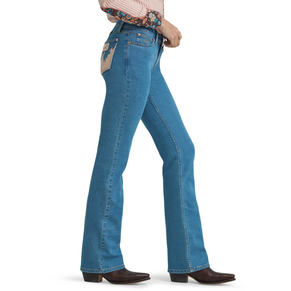 Wrangler x Lainey Wilson Womens Mae Boot Jeans Denim - 112375595 - Image 2