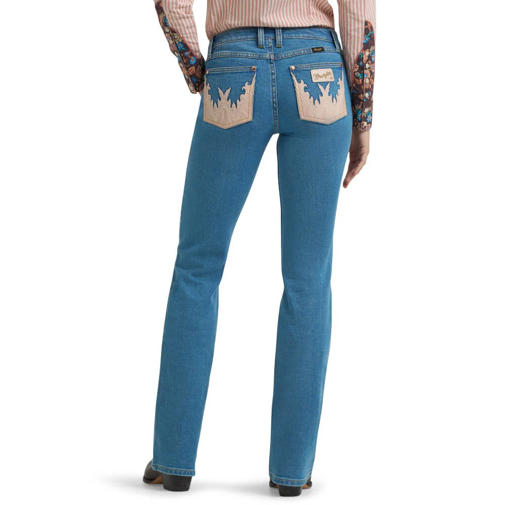 Wrangler x Lainey Wilson Womens Mae Boot Jeans Denim - 112375595 - Image 3