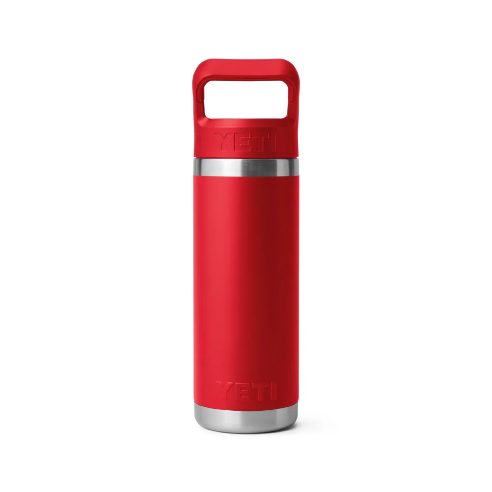 Yeti Rambler 18 oz Bottle With Straw Cap - YRAM18STRAWBOTTLERESCUERED - Image 2