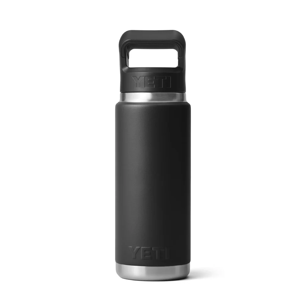 Yeti Rambler 26 oz Bottle With Straw Cap - YRAM26STRAWBOTTLEBLACK - Image 2